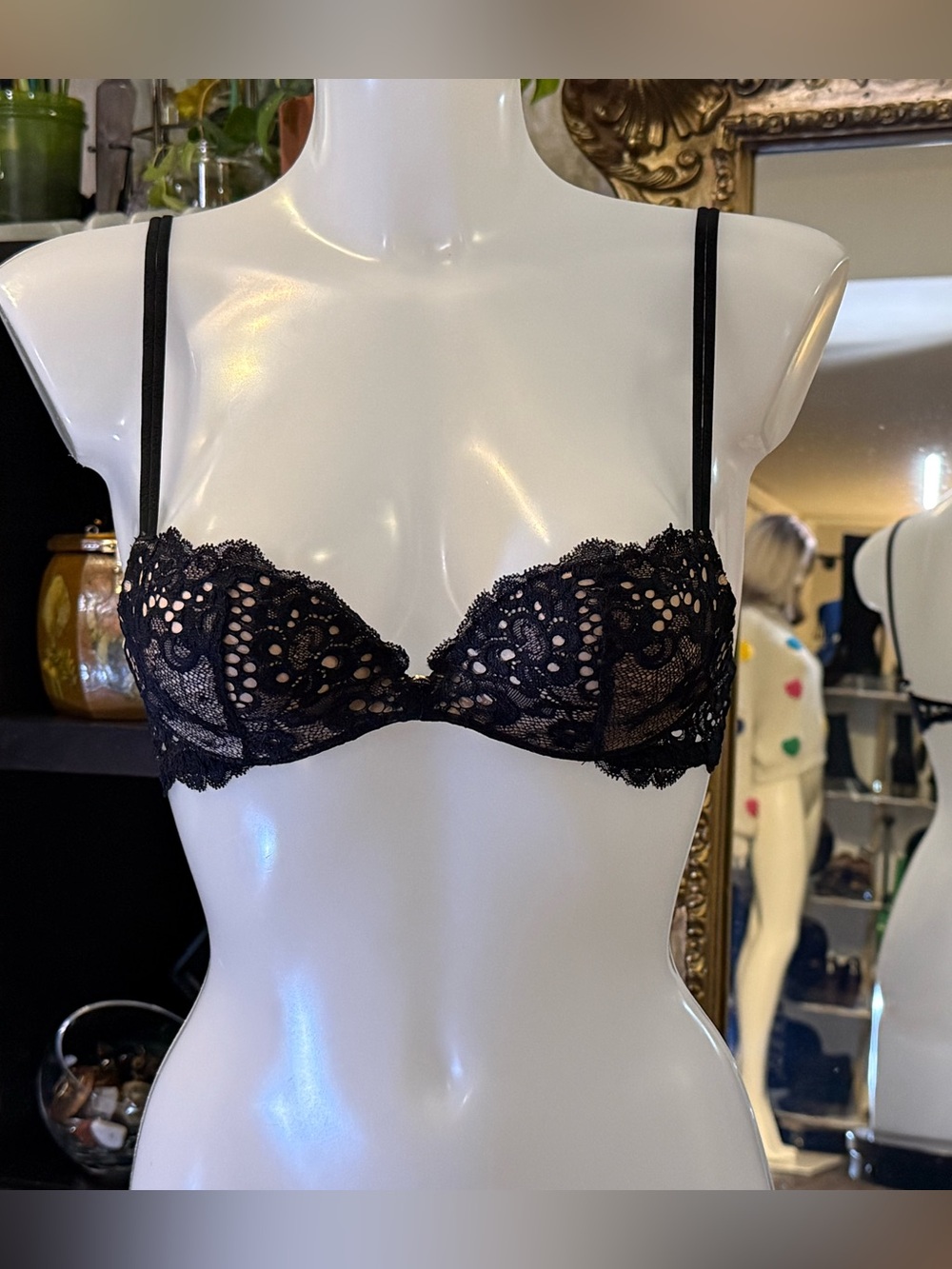 Victoria's Secret Black Lace Underwire Bra